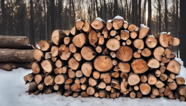 campfire log pile