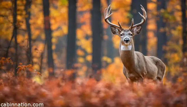 whitetail buck in the fall